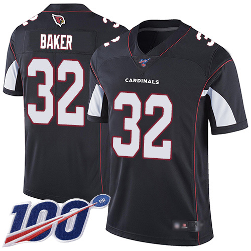 Arizona Cardinals Limited Black Men Budda Baker Alternate Jersey NFL Football #32 100th Season Vapor Untouchable